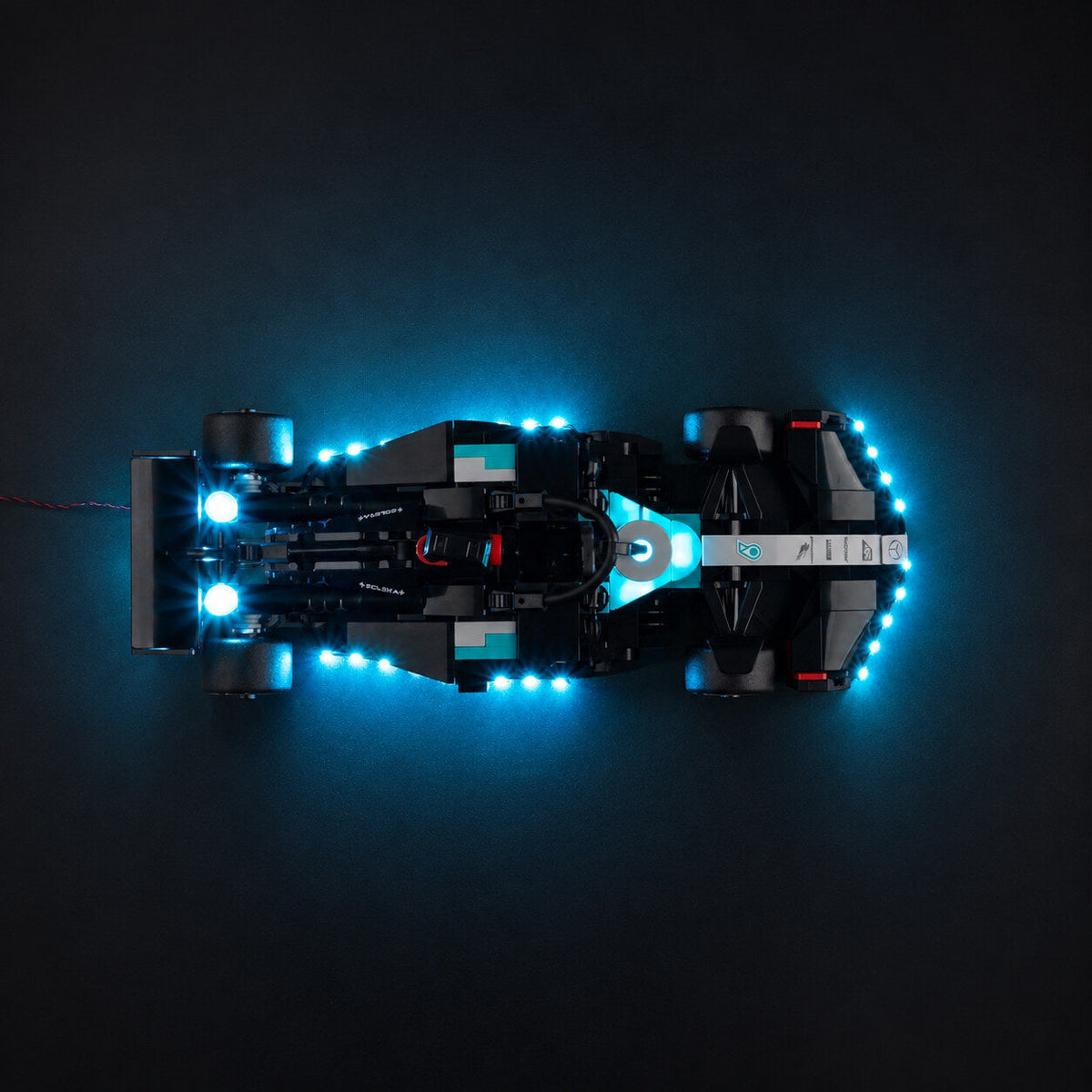 LED light kit compatible with LEGO® Mercedes-AMG F1® W15 Race Car Set #77244 — product photo 6