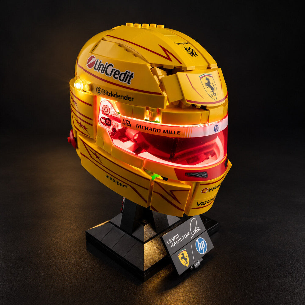 LED light kit compatible with LEGO® Scuderia Ferrari HP Lewis Hamilton Helmet Set #43022 — product photo 1