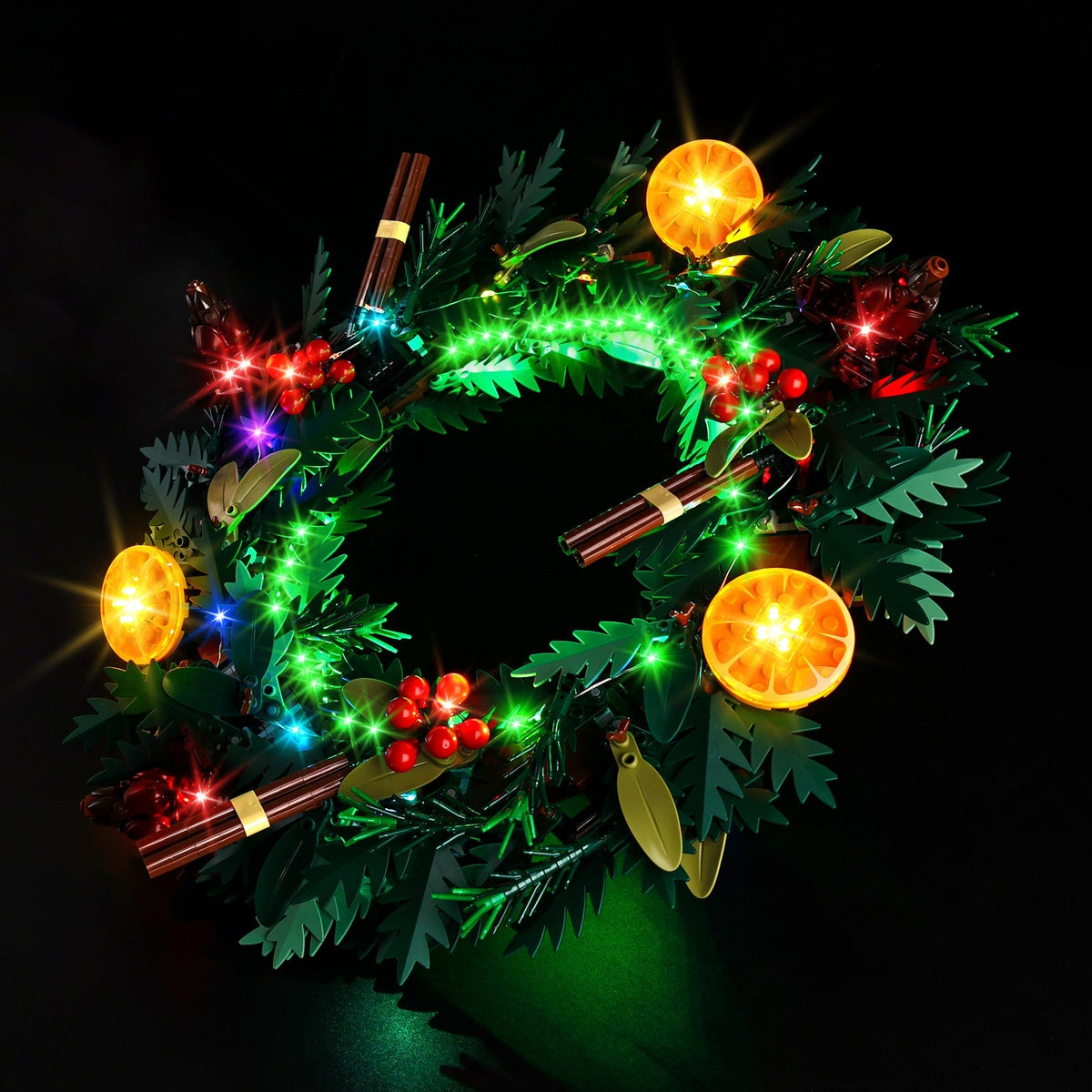 LED light kit compatible with LEGO® Wreath Set #10340 — product photo 6