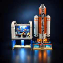 Light Kit Compatible with LEGO® Deep Space Rocket and Launch Control Set 60228