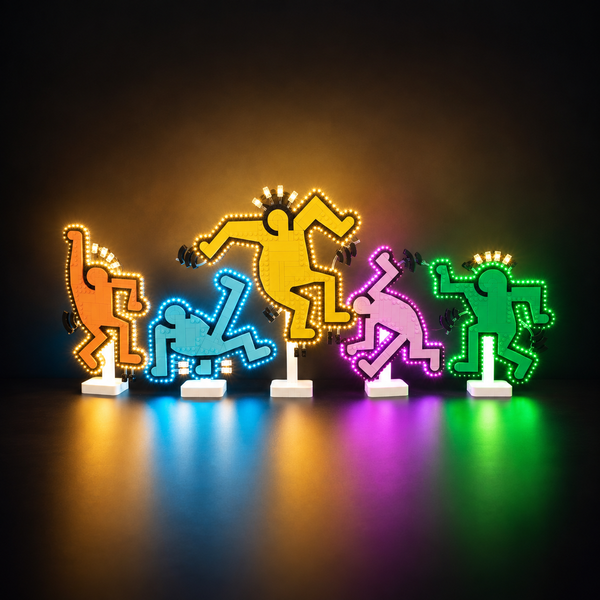 Light Kit Compatible with LEGO® Keith Haring Dancing Figures Set 31216