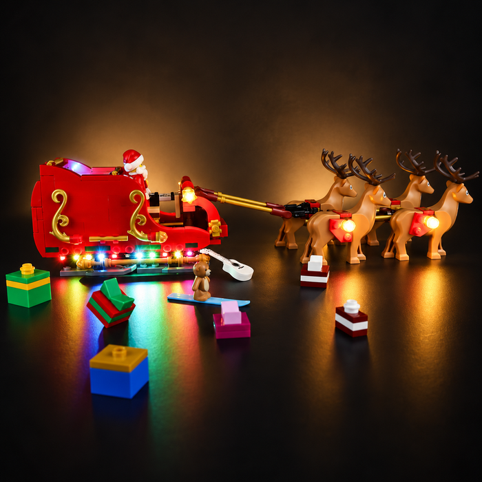 Light Kit Compatible with LEGO® Santa's Sleigh Set 40499