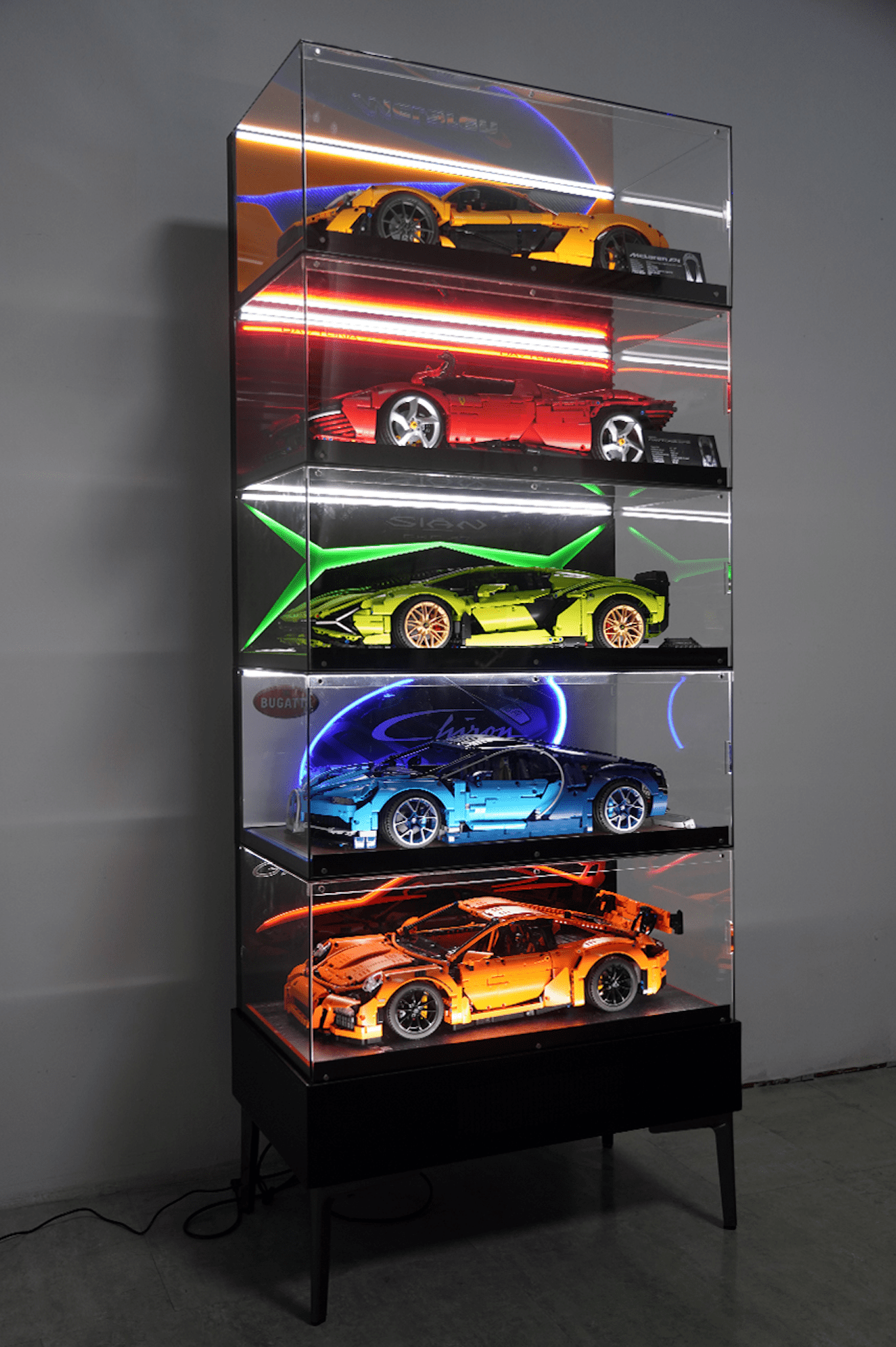 Collector Acrylic Display Case Compatible with LEGO® Technic Supercars - brickzonehub