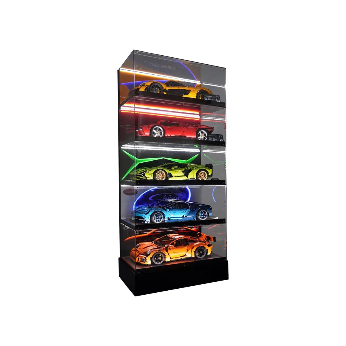 Collector Acrylic Display Case Compatible with LEGO® Technic Supercars - brickzonehub
