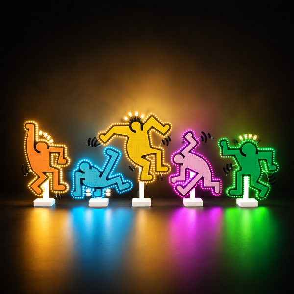 Light Kit Compatible with LEGO® Keith Haring Dancing Figures Set 31216