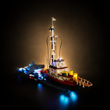 LEGO Jaws 21350 LED light kit detail