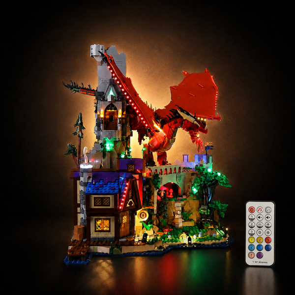 Light Kit For LEGO® Dungeons & Dragons: Red Dragon's Tale #21348 - brkox