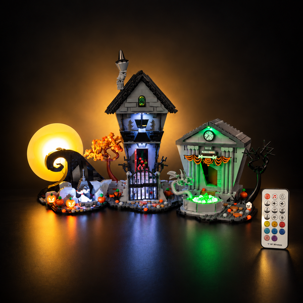 Light Kit Compatible with LEGO® Disney Tim Burton's The Nightmare Before Christmas Set 21351