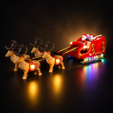 Light Kit Compatible with LEGO® Santa's Sleigh Set 40499