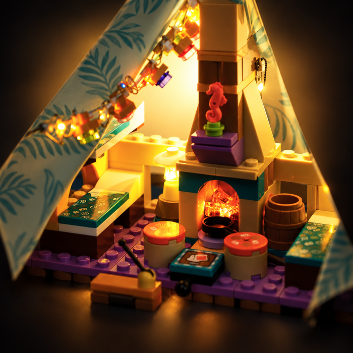 Light Kit Compatible with LEGO® Beach Glamping Set 41700
