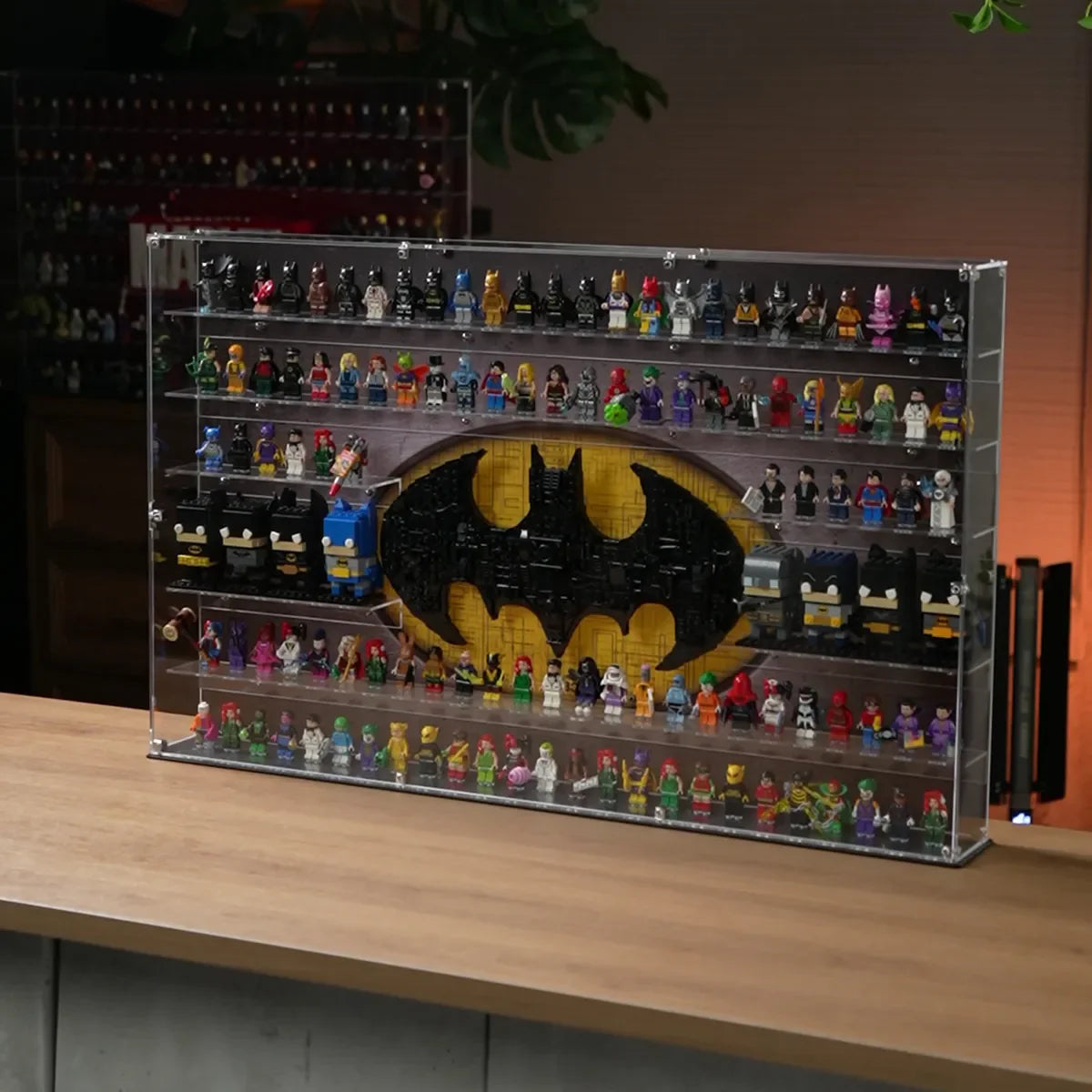 Wall Display Case for Up to 124 LEGO® DC Minifigures - View 7 - brkox