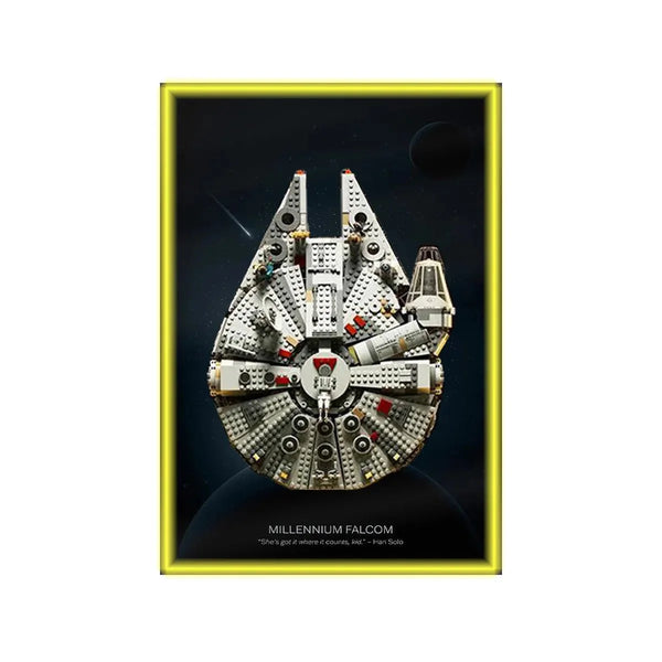LEGO® Star Wars™ Millennium Falcon™ Wall Display Frame 75257 Style A - brkox