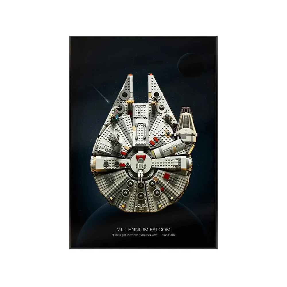 LEGO® Star Wars™ Millennium Falcon™ Wall Display Frame 75257 Style A - brkox