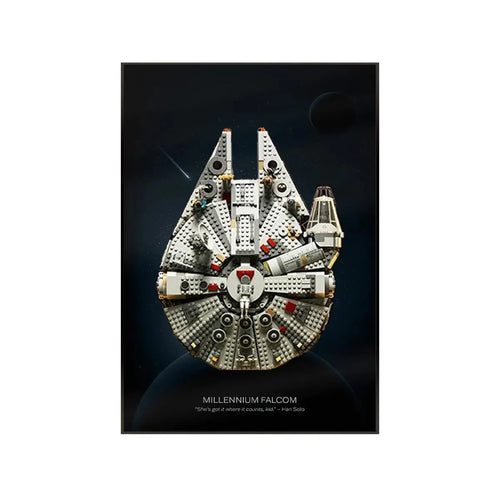 LEGO® Star Wars™ Millennium Falcon™ Wall Display Frame 75257 Style A - brkox