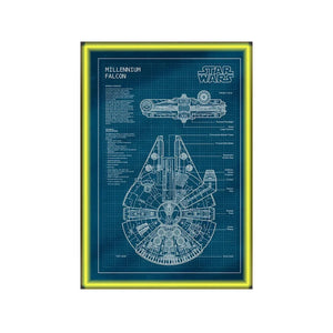 LEGO® Star Wars™ Millennium Falcon™ Wall Display Frame 75257 Style B - brkox