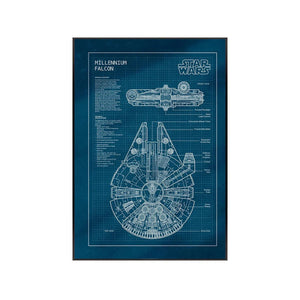 LEGO® Star Wars Millennium Falcon Wall Display Frame 75257 Style C