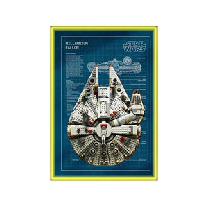 LEGO® Star Wars Millennium Falcon Wall Display Frame 75257 Style C