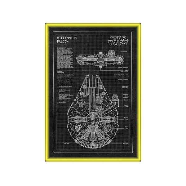 LEGO® Star Wars™ Millennium Falcon™ Wall Display Frame 75257 Style C - brkox