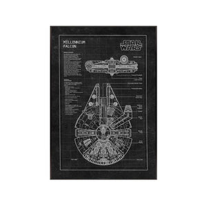 LEGO® Star Wars™ Millennium Falcon™ Wall Display Frame 75257 Style C - brickzonehub