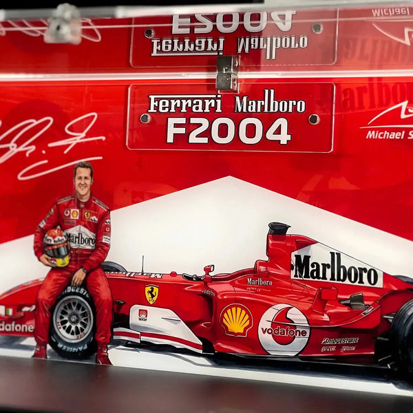 Premium Display Case Compatible with LEGO® Ferrari F2004 & Michael Schumacher 11375