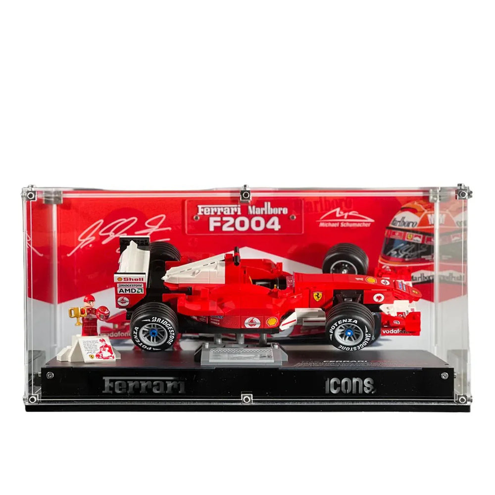 Premium Display Case Compatible with LEGO® Ferrari F2004 & Michael Schumacher 11375