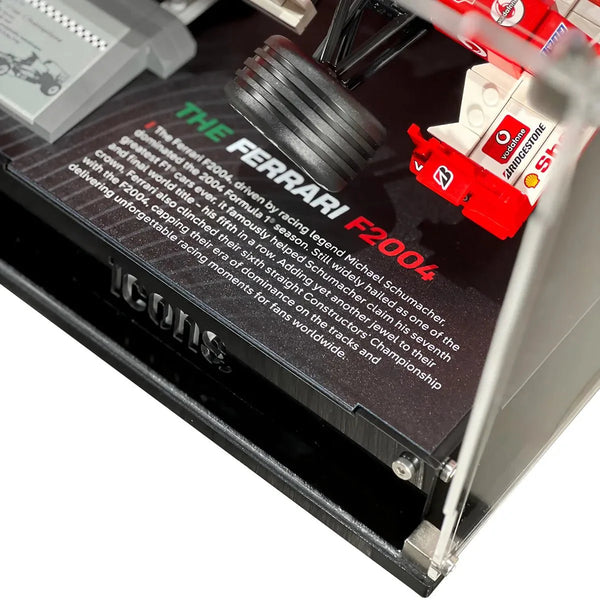 Premium Display Case Compatible with LEGO® Ferrari F2004 & Michael Schumacher 11375