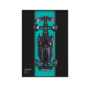 Premium Wall Display for LEGO® Mercedes-AMG F1 42171 Style C