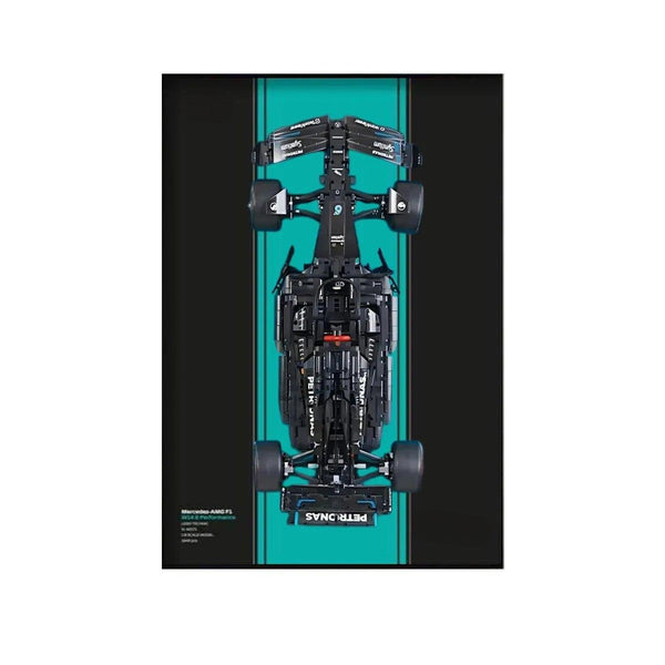 Premium Wall Display for LEGO® Mercedes-AMG F1 42171 Style C