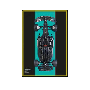 Premium Wall Display for LEGO® Mercedes-AMG F1 42171 Style C