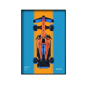 Premium Wall Display Compatible with LEGO® Technic™ McLaren F1 42141 Style D
