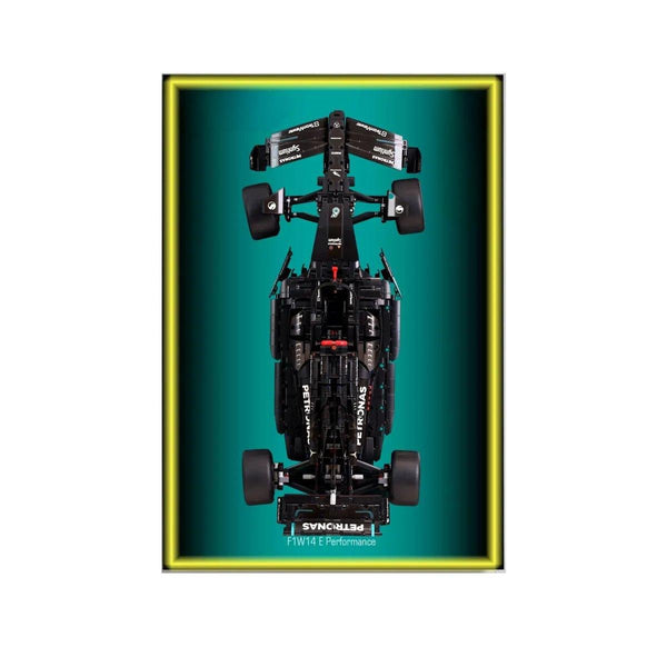 Premium Wall Display for LEGO® Mercedes - AMG F1 42171 Style C - brickzonehub