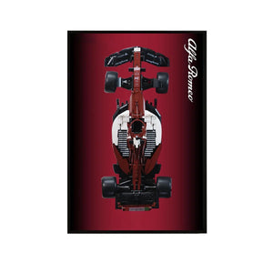 Premium Wall Display Frame Compatible with Alfa Romeo F1 Car - brickzonehub