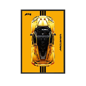 Premium Wall Display Frame Compatible with LEGO® McLaren P1 42172 Style A - brickzonehub