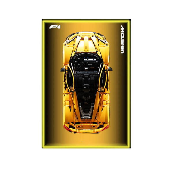 Premium Wall Display Frame Compatible with LEGO® McLaren P1 42172 Style A