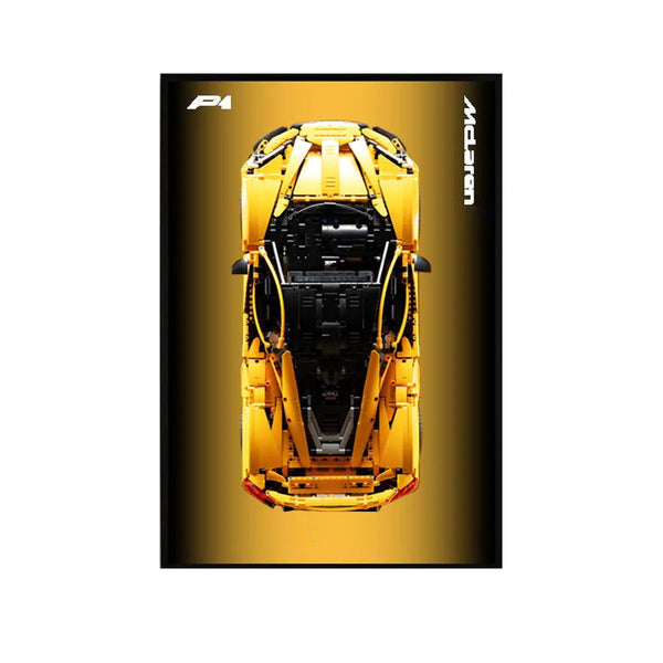Premium Wall Display Frame Compatible with LEGO® McLaren P1 42172 Style A