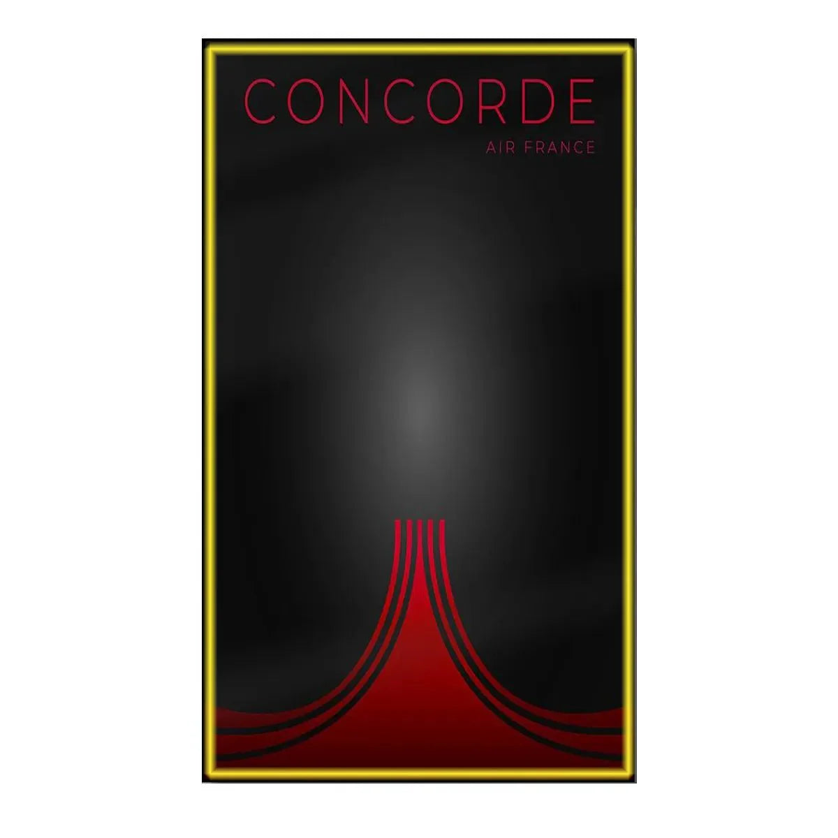 Premium Wall Mount Display Frame Compatible with LEGO® Icons Concorde 10318 Style A - brickzonehub