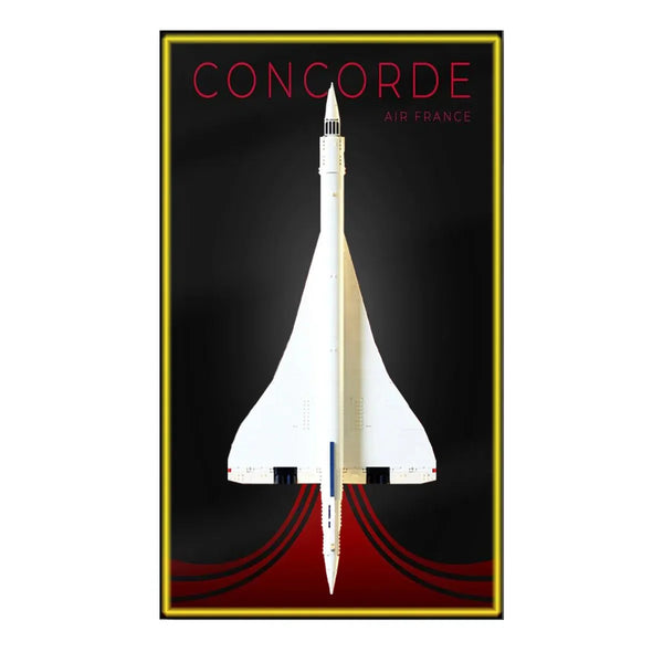 Premium Wall Mount Display Frame Compatible with LEGO® Icons Concorde 10318 Style A - brickzonehub