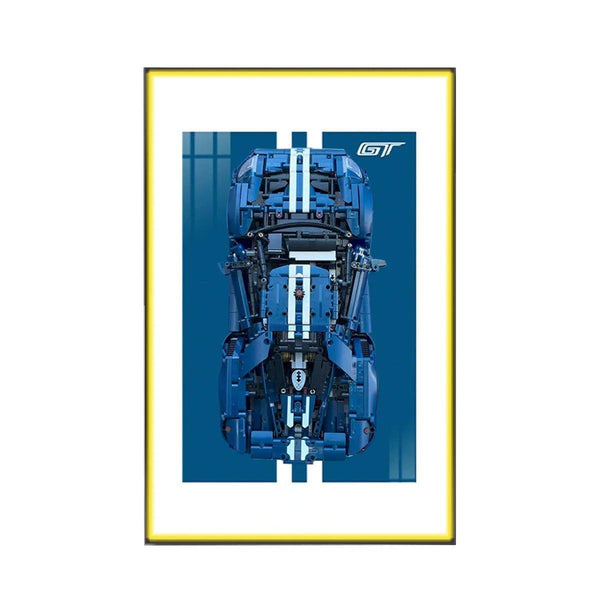 Premium Wall Mount Display Frame for LEGO® Technic™ Ford GT 42154 - brickzonehub