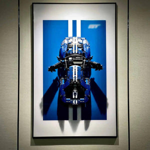 Premium Wall Mount Display Frame for LEGO® Technic™ Ford GT 42154 - brickzonehub