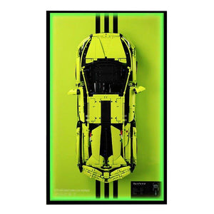 Premium Wall Mount Display Frame for LEGO® Technic™ Lamborghini Sian 42115 - brickzonehub