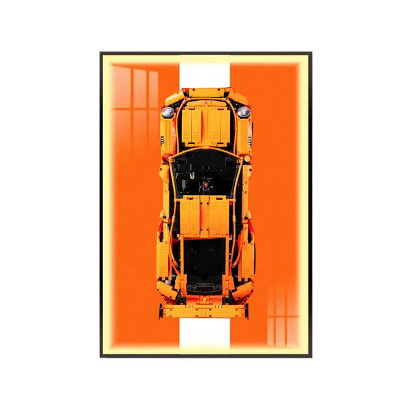 Premium Wall Mount Display Frame for LEGO® Technic™ Porsche 911 GT3 RS 42056