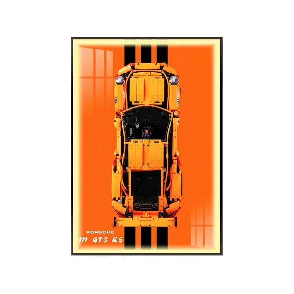 Premium Wall Mount Display Frame for LEGO® Technic™ Porsche 911 GT3 RS 42056