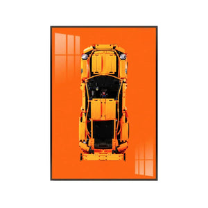 Premium Wall Mount Display Frame for LEGO® Technic™ Porsche 911 GT3 RS 42056