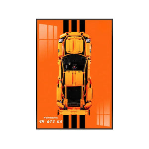 Premium Wall Mount Display Frame for LEGO® Technic™ Porsche 911 GT3 RS 42056