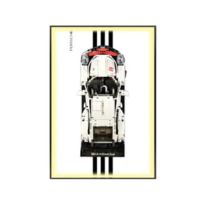 Premium Wall Mount Display Frame for LEGO® Technic™ Porsche 911 RSR s