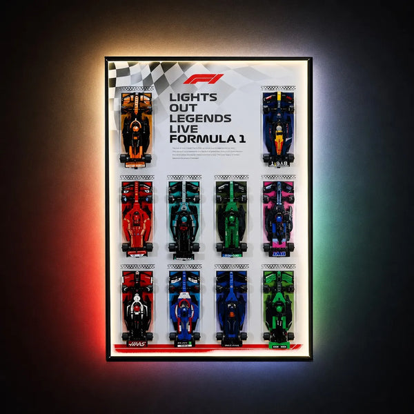 Speed Champions F1 LEGO® Car Collector Wall Display Frame