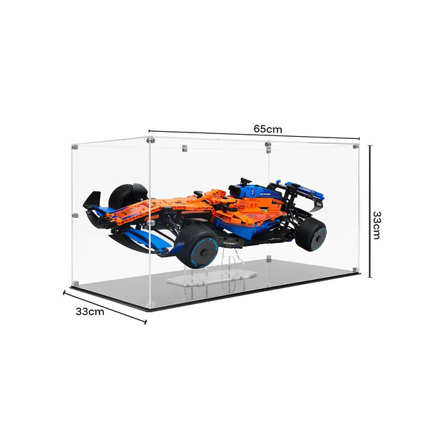 Universal Acrylic Display Case for LEGO® Technic & F1 Supercars – Floating Mount Design