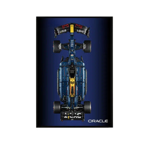 Wall Display Frame Compatible with LEGO® 42206 Red Bull RB20 Style A - brickzonehub