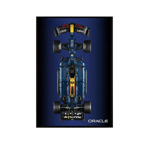Wall Display Frame Compatible with LEGO® 42206 Red Bull RB20 Style A - brickzonehub
