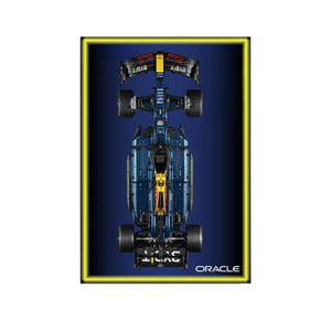 Wall Display Frame Compatible with LEGO® 42206 Red Bull RB20 Style A - brickzonehub